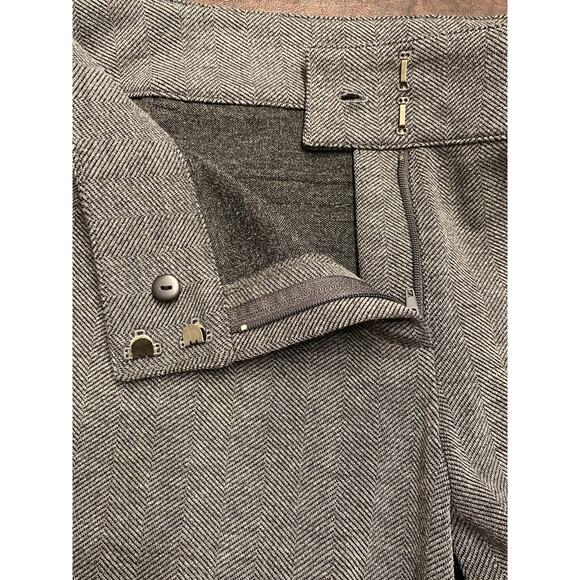 J. Jill Stretch Herringbone Gray Wide Leg Trouser Pants 10P Work Office Career - Picture 4 of 11